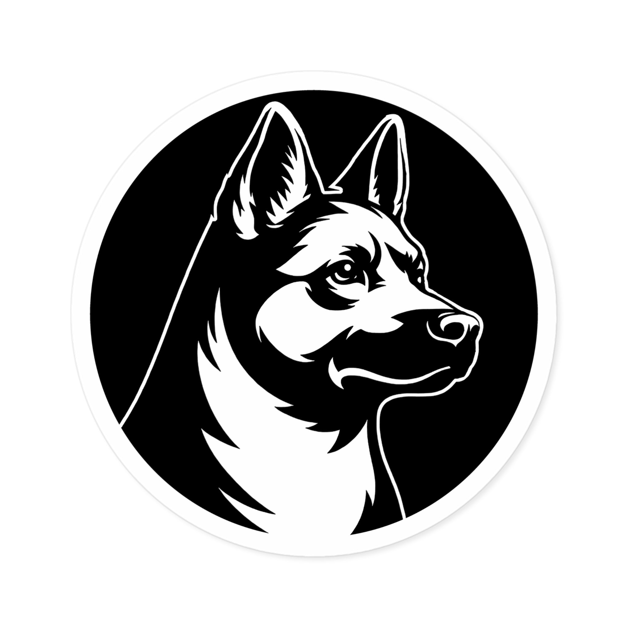 German Shepherd — Heritage Medallion 4" Decal