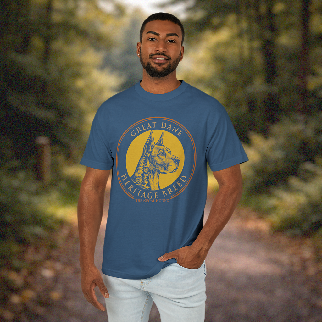 Great Dane T-shirt — Heritage Badge Garment-Dyed