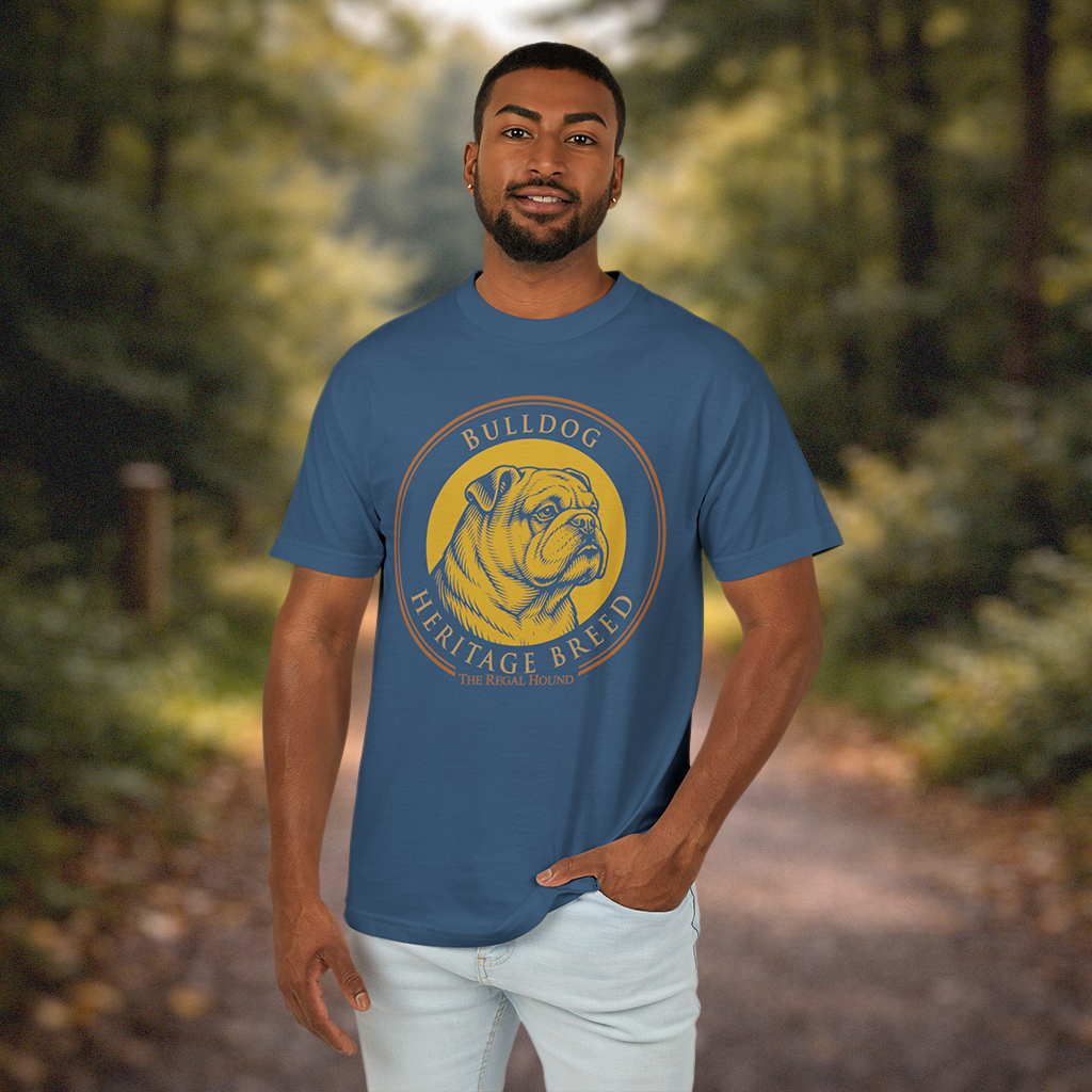 Bulldog T-shirt — Heritage Badge Garment-Dyed