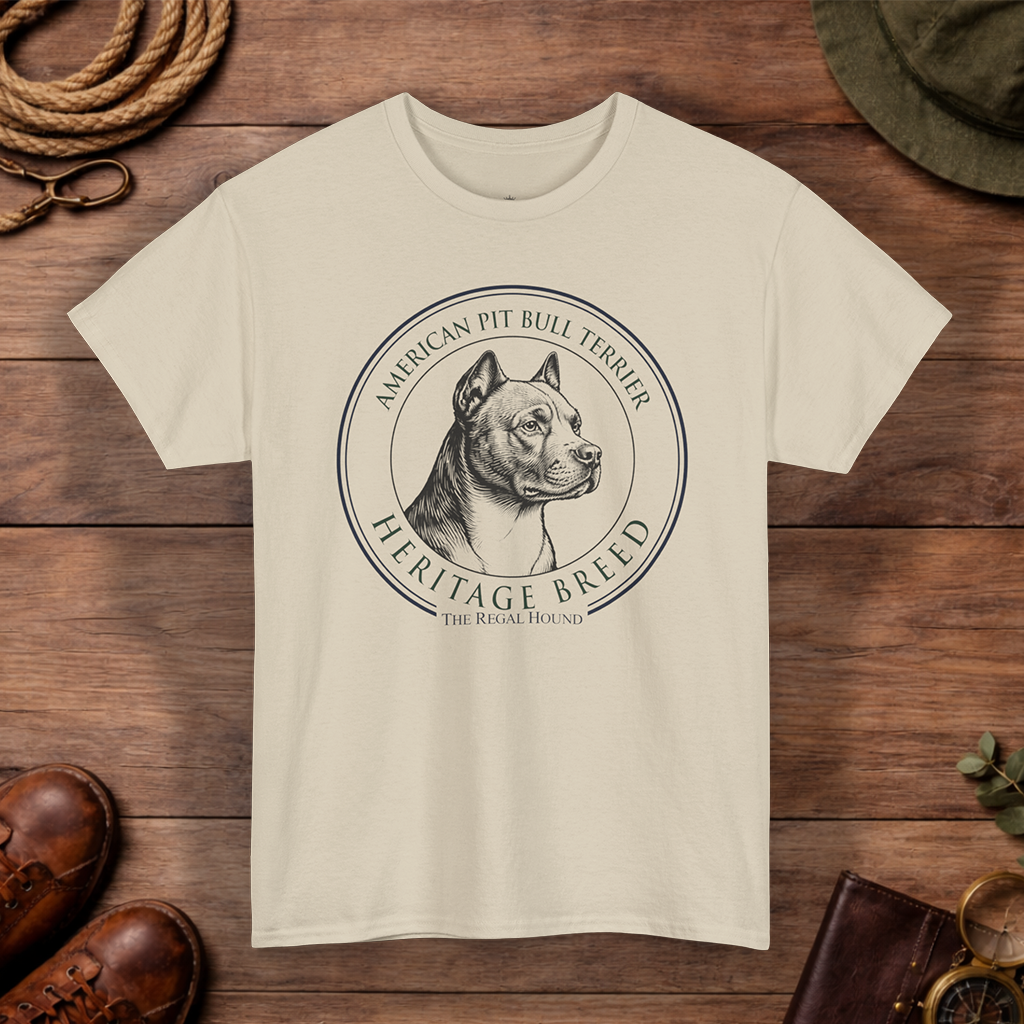 American Pit Bull Terrier T-shirt — Heritage Badge Essential