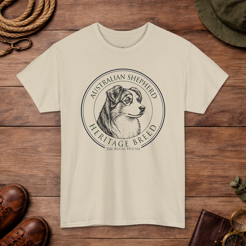 Australian Shepherd T-shirt — Heritage Badge Essential
