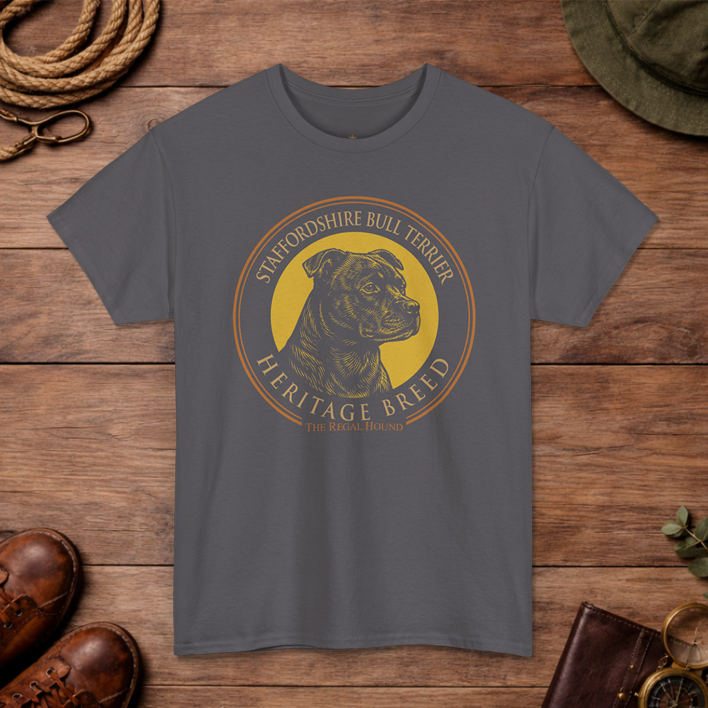 Staffordshire Bull Terrier — Heritage Badge Essential Tee
