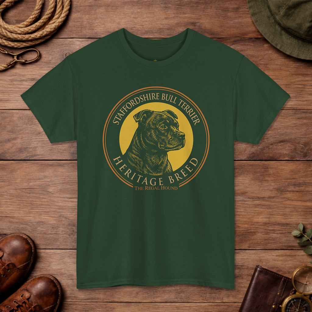 Staffordshire Bull Terrier — Heritage Badge Essential Tee