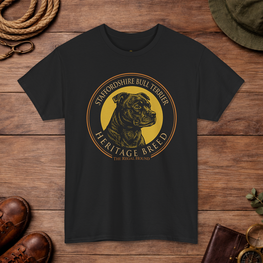 Staffordshire Bull Terrier — Heritage Badge Essential Tee