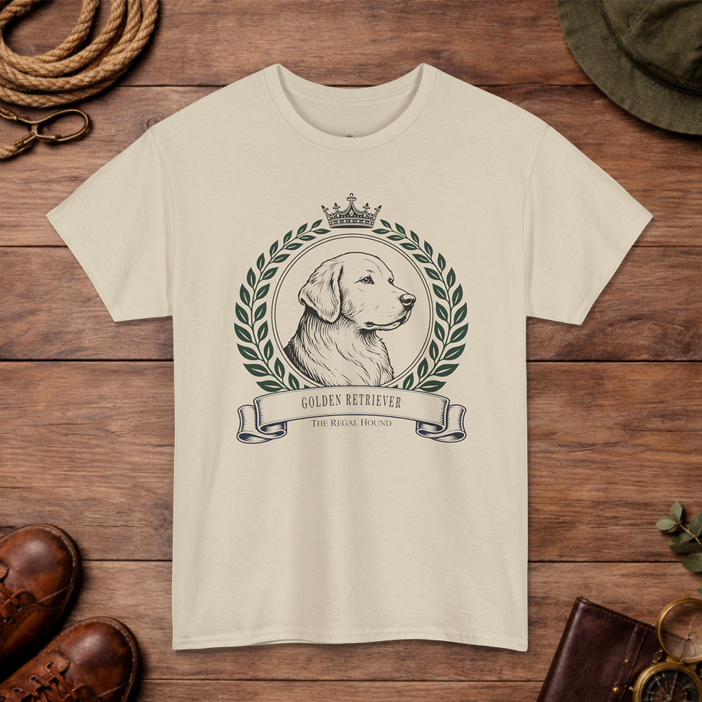 Golden Retriever T-shirt — Heritage Crest Essential
