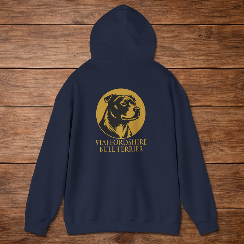 Staffordshire Bull Terrier Hoodie — Heritage Medallion