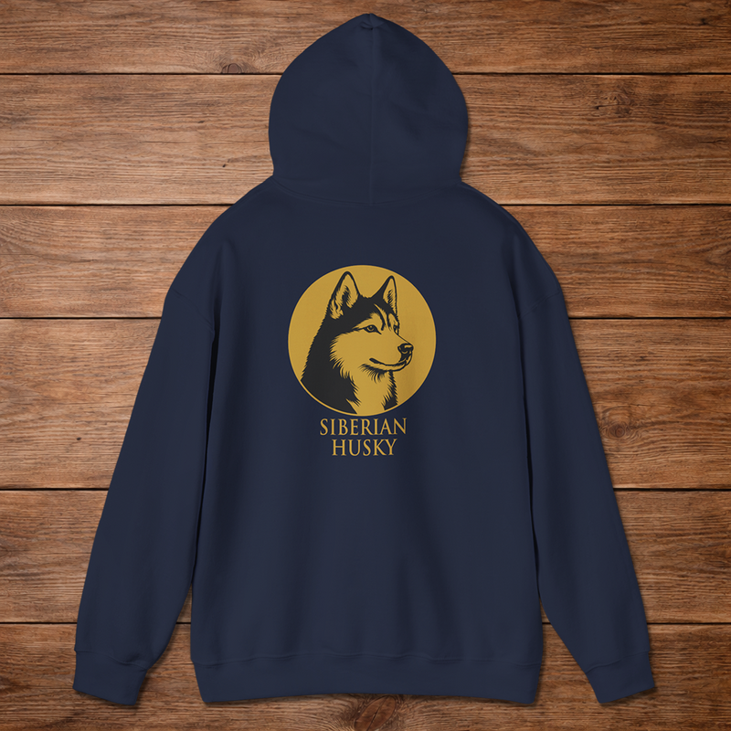 Siberian Husky Hoodie — Heritage Medallion