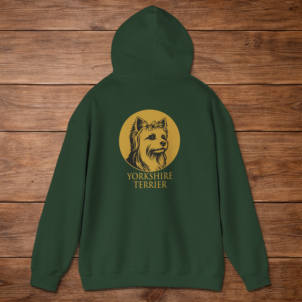 Yorkshire Terrier Hoodie — Heritage Medallion