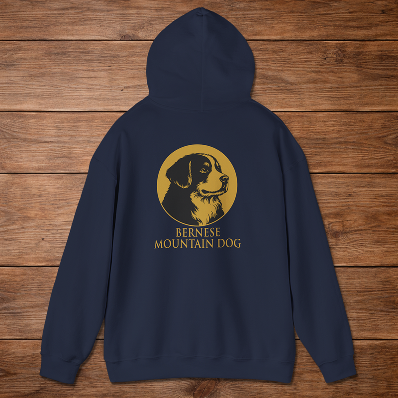 Bernese Mountain Dog Hoodie — Heritage Medallion