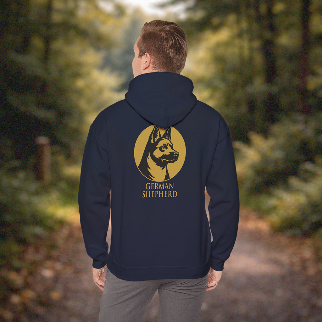 German Shepherd Hoodie — Heritage Medallion