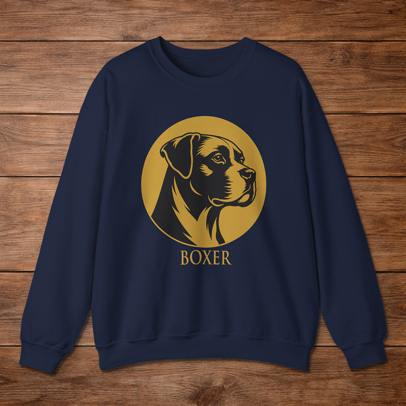 Boxer Crewneck — Heritage Medallion