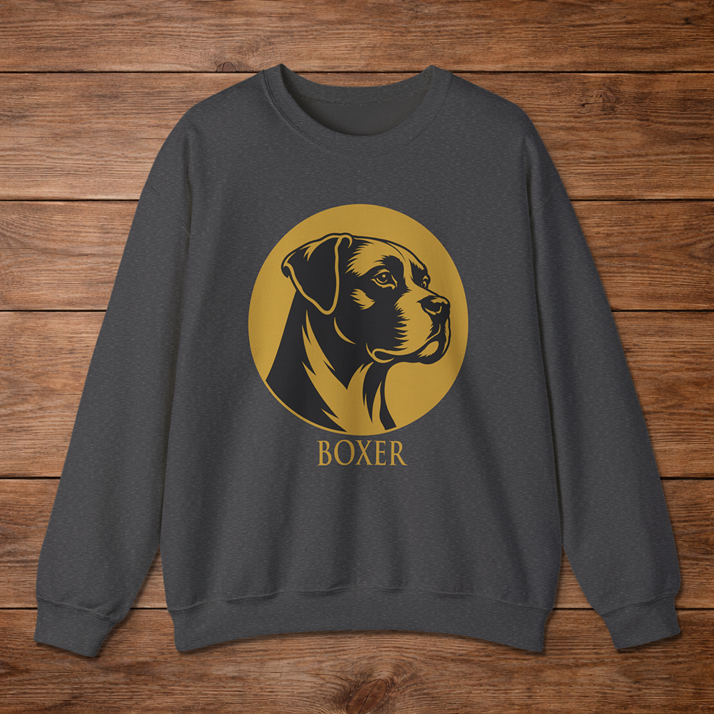Boxer Crewneck — Heritage Medallion