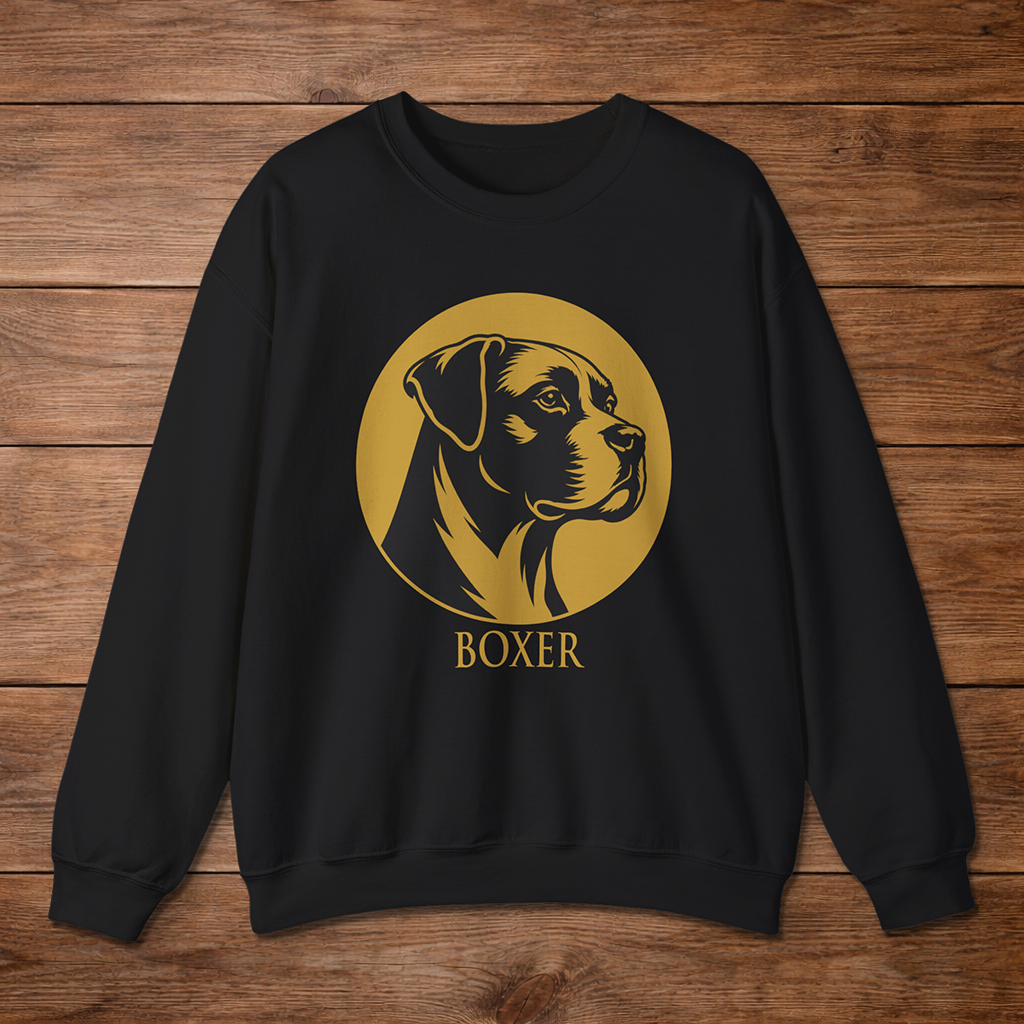Boxer Crewneck — Heritage Medallion