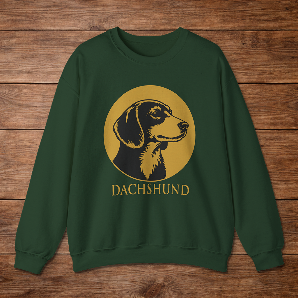 Dachshund Crewneck — Heritage Medallion