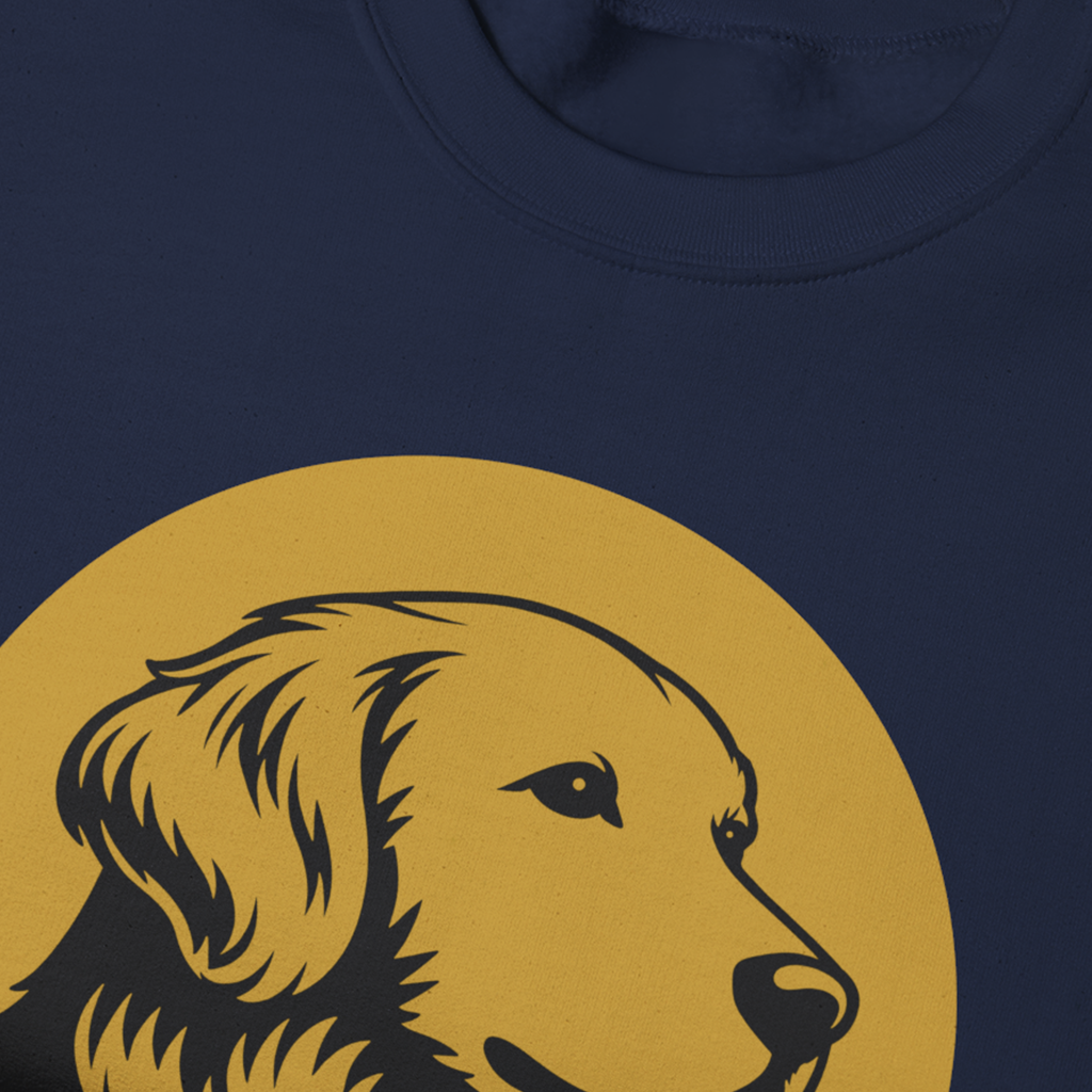 Golden Retriever Crewneck — Heritage Medallion