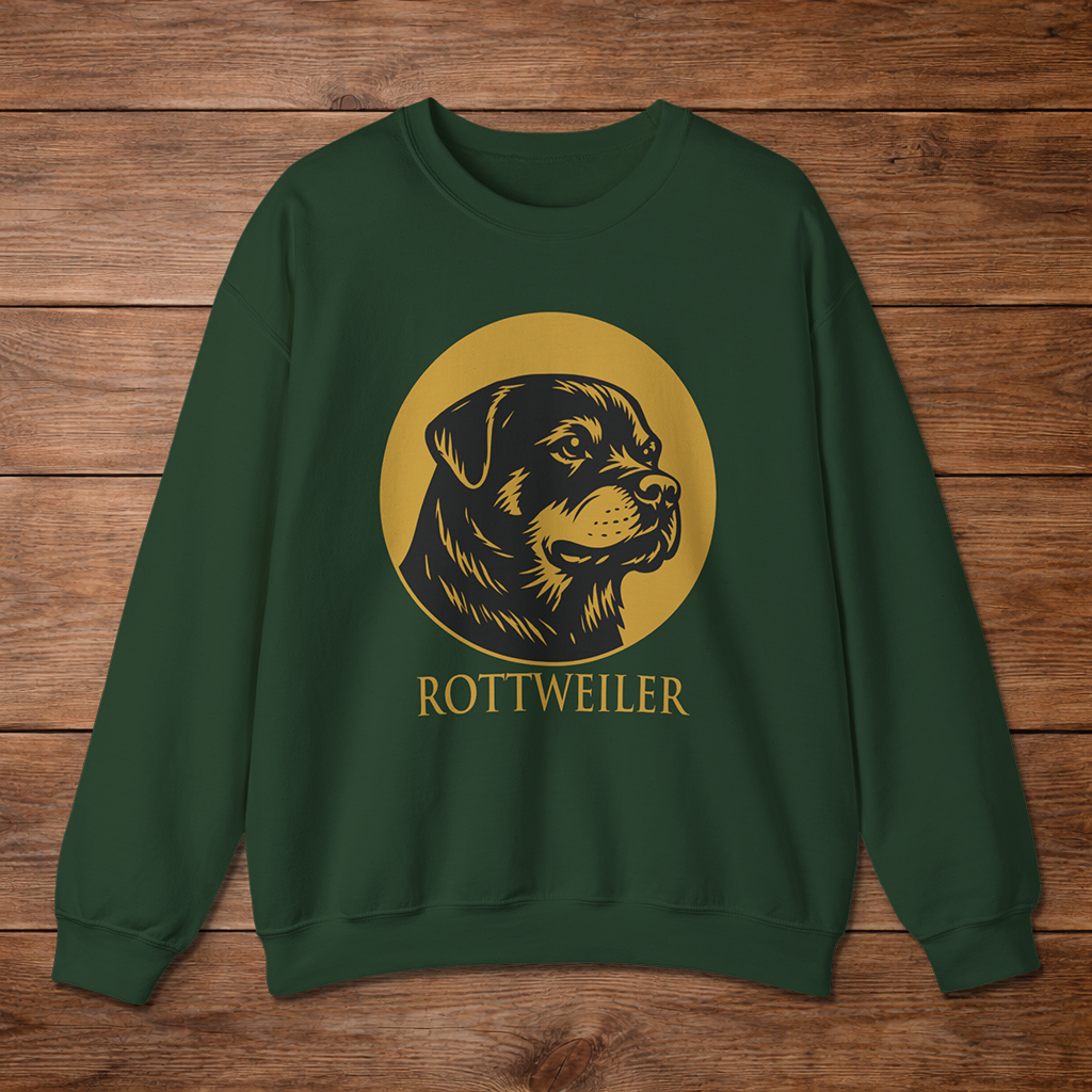 Rottweiler Crewneck — Heritage Medallion