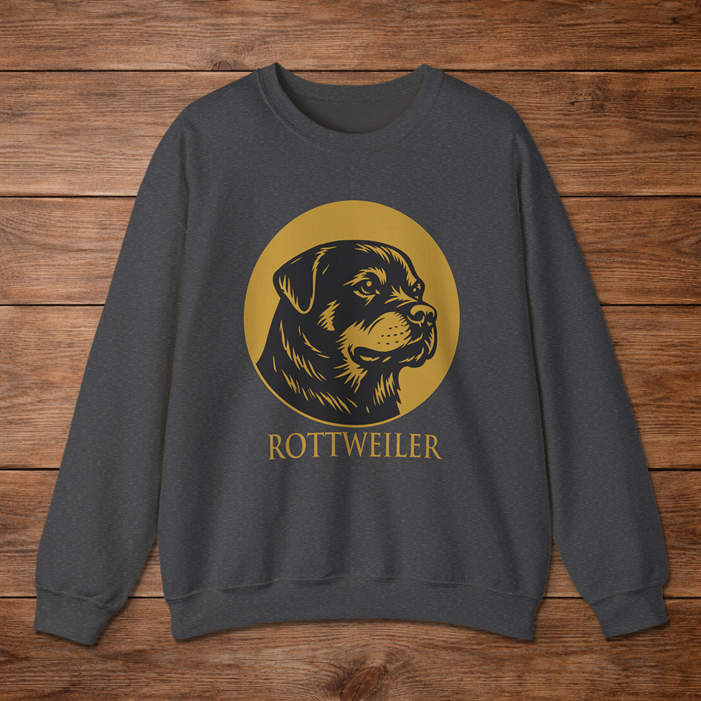 Rottweiler Crewneck — Heritage Medallion