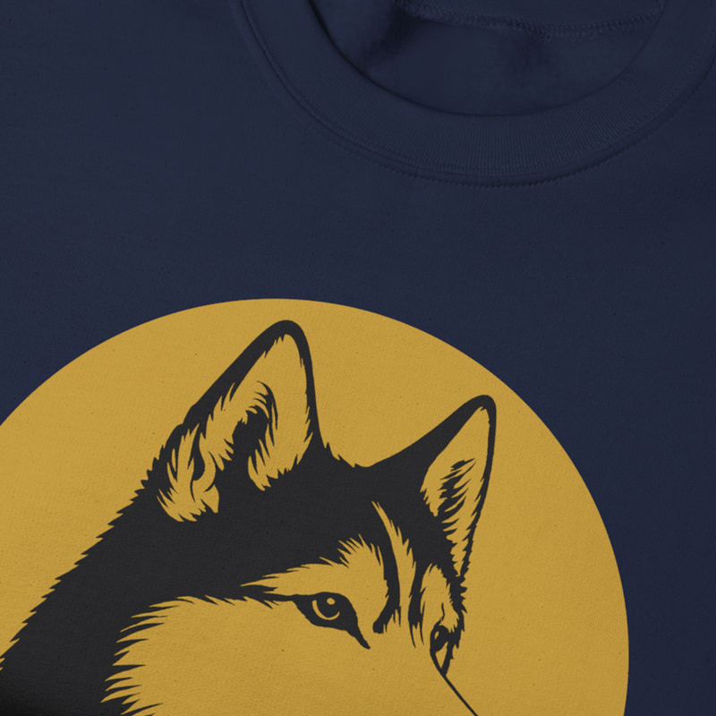 Siberian Husky Crewneck — Heritage Medallion