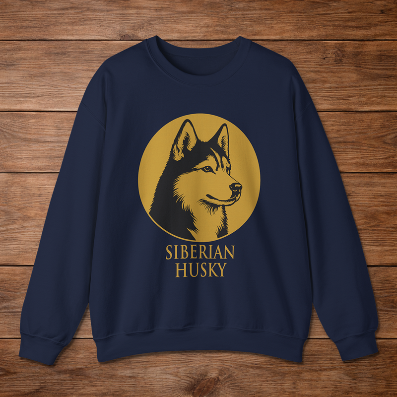 Siberian Husky Crewneck — Heritage Medallion