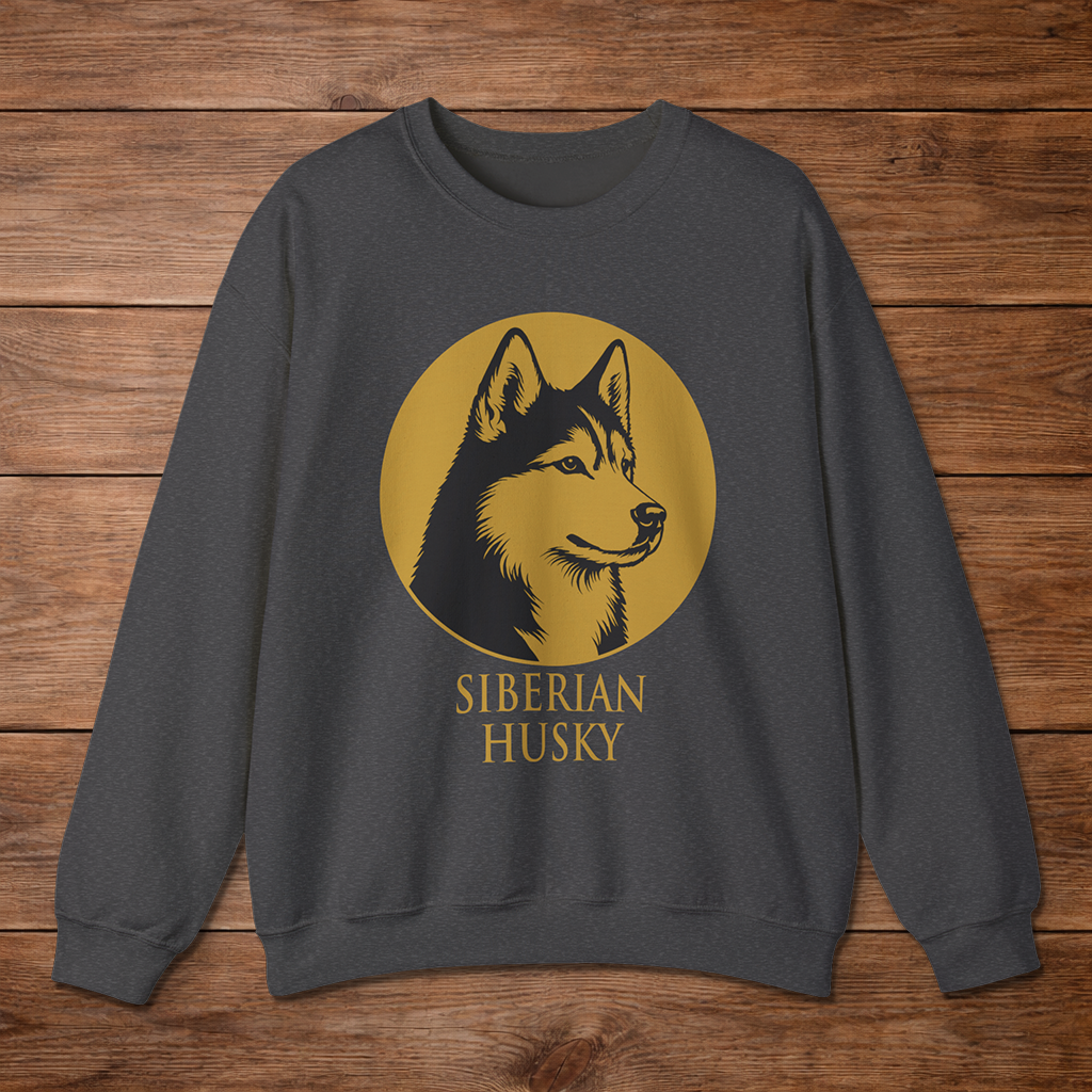 Siberian Husky — Heritage Medallion Crewneck