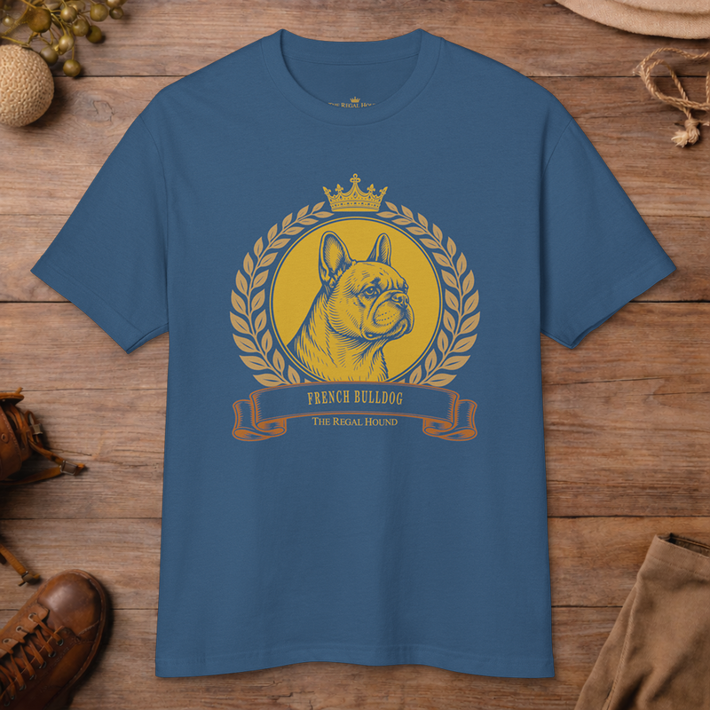 French Bulldog T-shirt — Heritage Crest Garment-Dyed