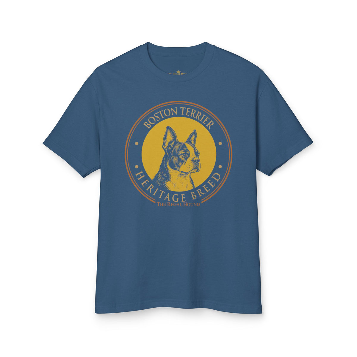Boston Terrier T-shirt - Heritage Badge Garment-Dyed