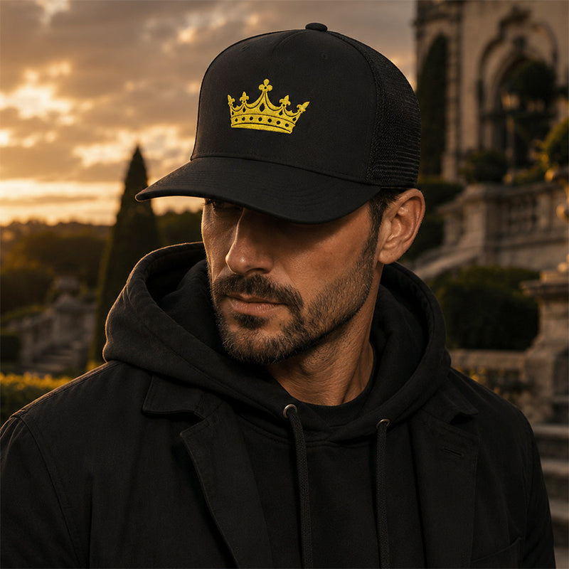 The Regal Hound Cap - Embroidered Crown