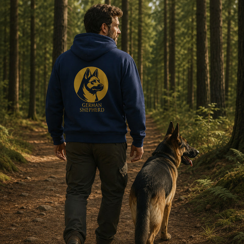 German Shepherd Hoodie — Heritage Medallion