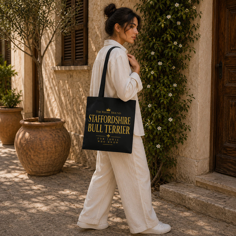 Staffordshire Bull Terrier Tote Bag - Heritage Typography