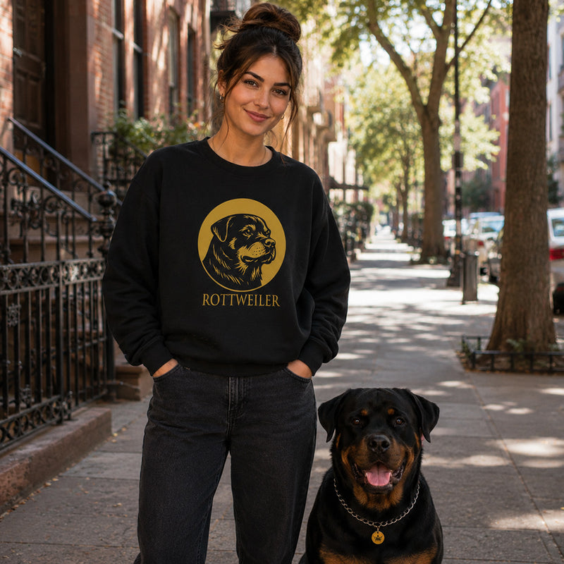 Rottweiler Crewneck — Heritage Medallion