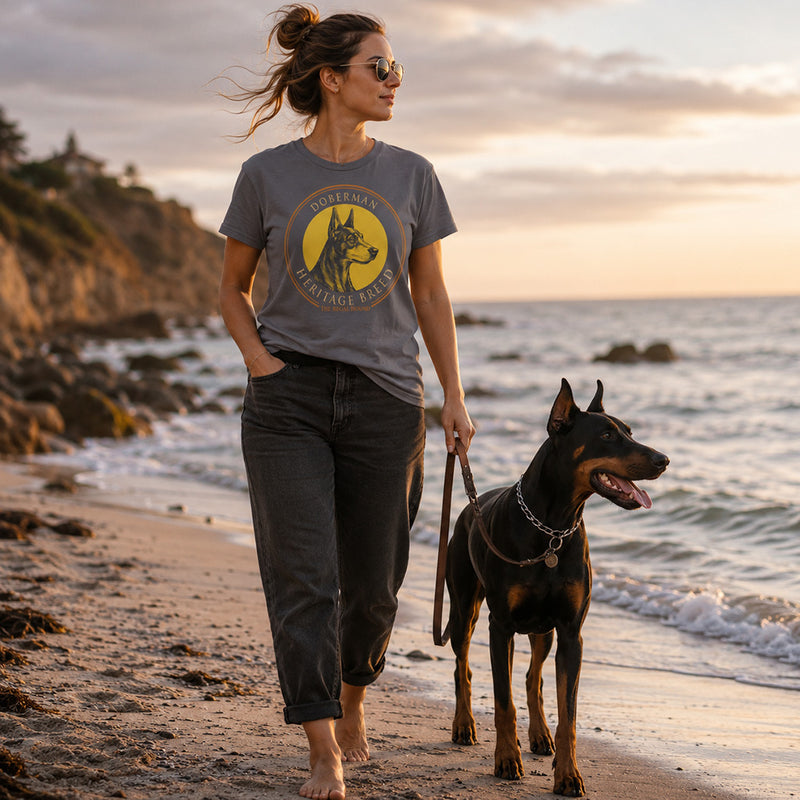 Doberman T-shirt — Heritage Badge Essential