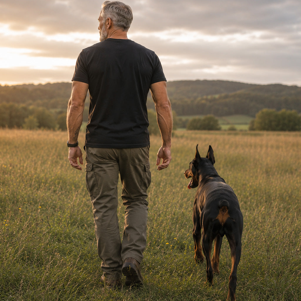 Doberman T-shirt — Heritage Crest Essential