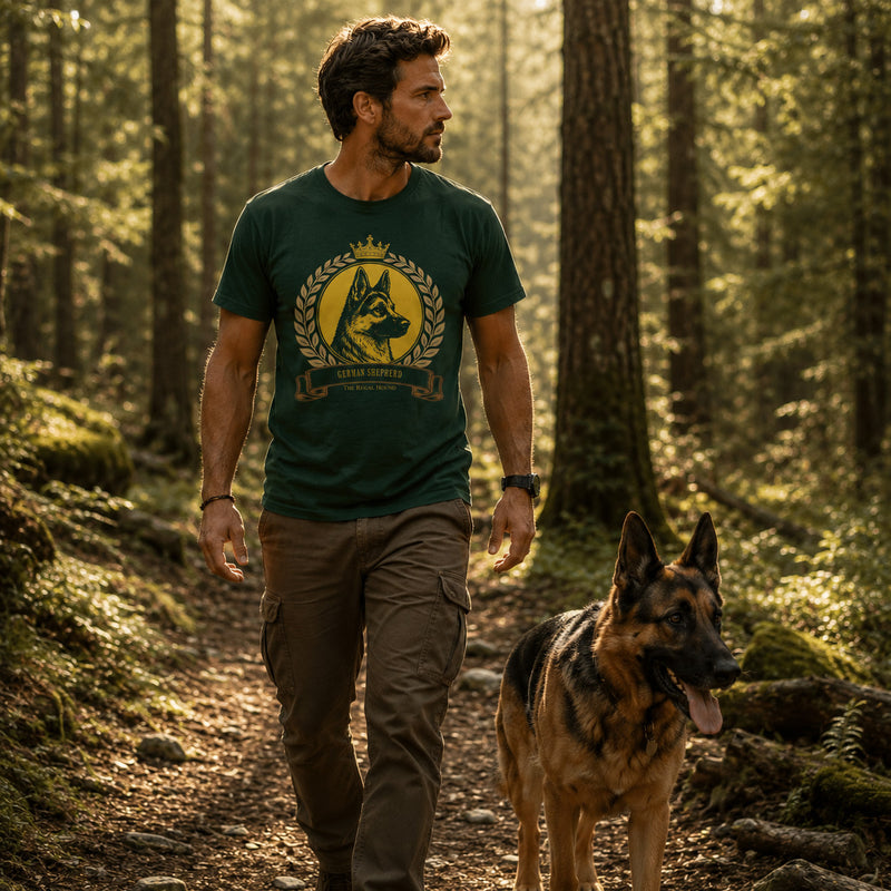 German Shepherd T-shirt — Heritage Crest Essential