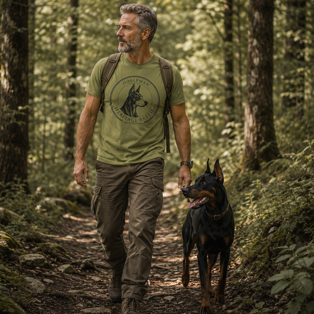 Doberman T-shirt — Heritage Badge Garment-Dyed