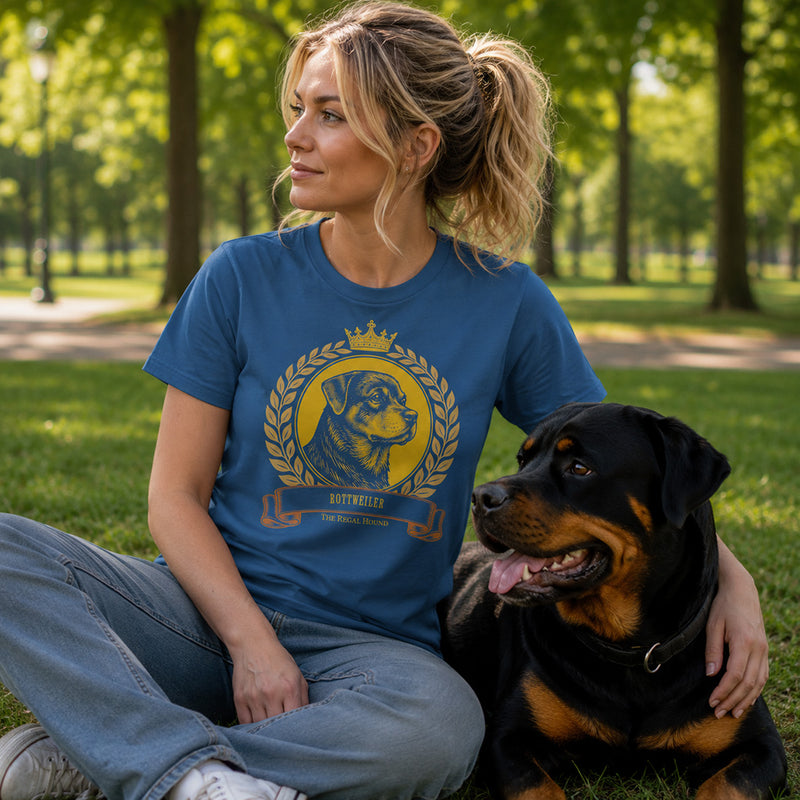 Rottweiler T-shirt — Heritage Crest Garment-Dyed