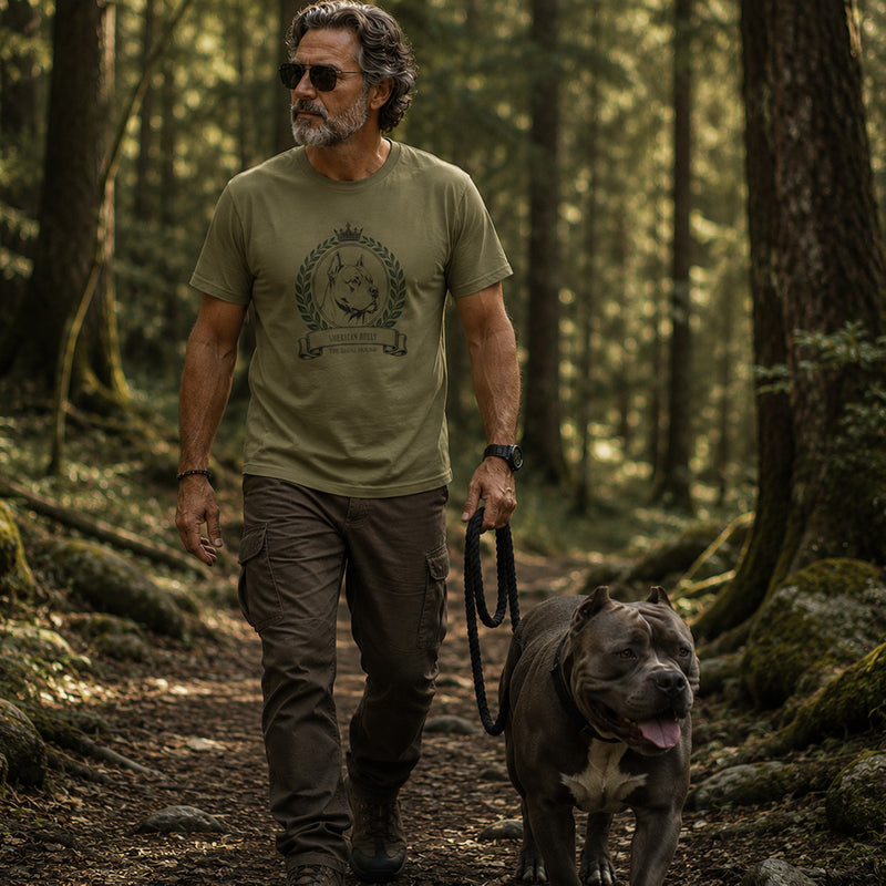 American Bully T-shirt - Heritage Crest Garment-Dyed