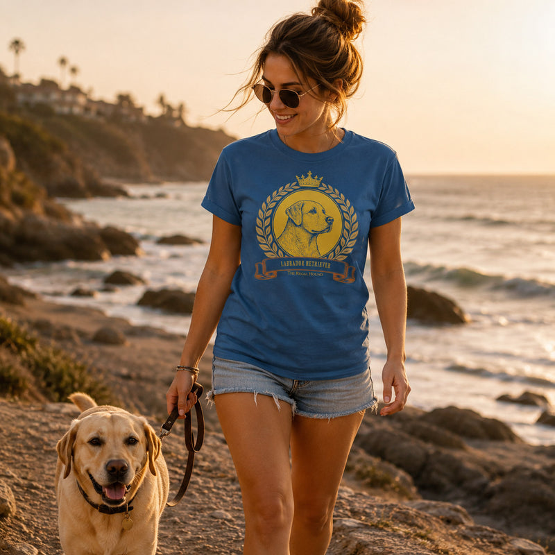 Labrador Retriever T-shirt — Heritage Crest Garment-Dyed