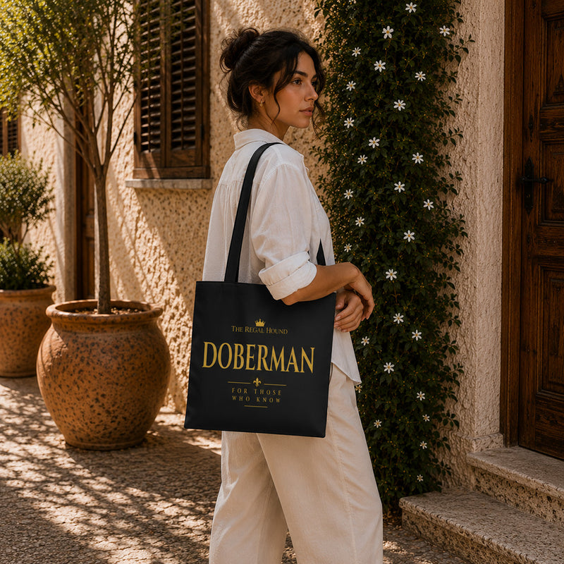 Doberman Tote Bag - Heritage Typography