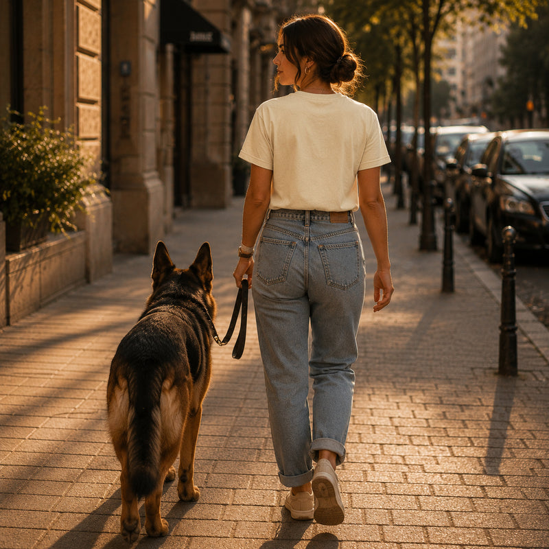 German Shepherd T-shirt — Heritage Crest Garment-Dyed