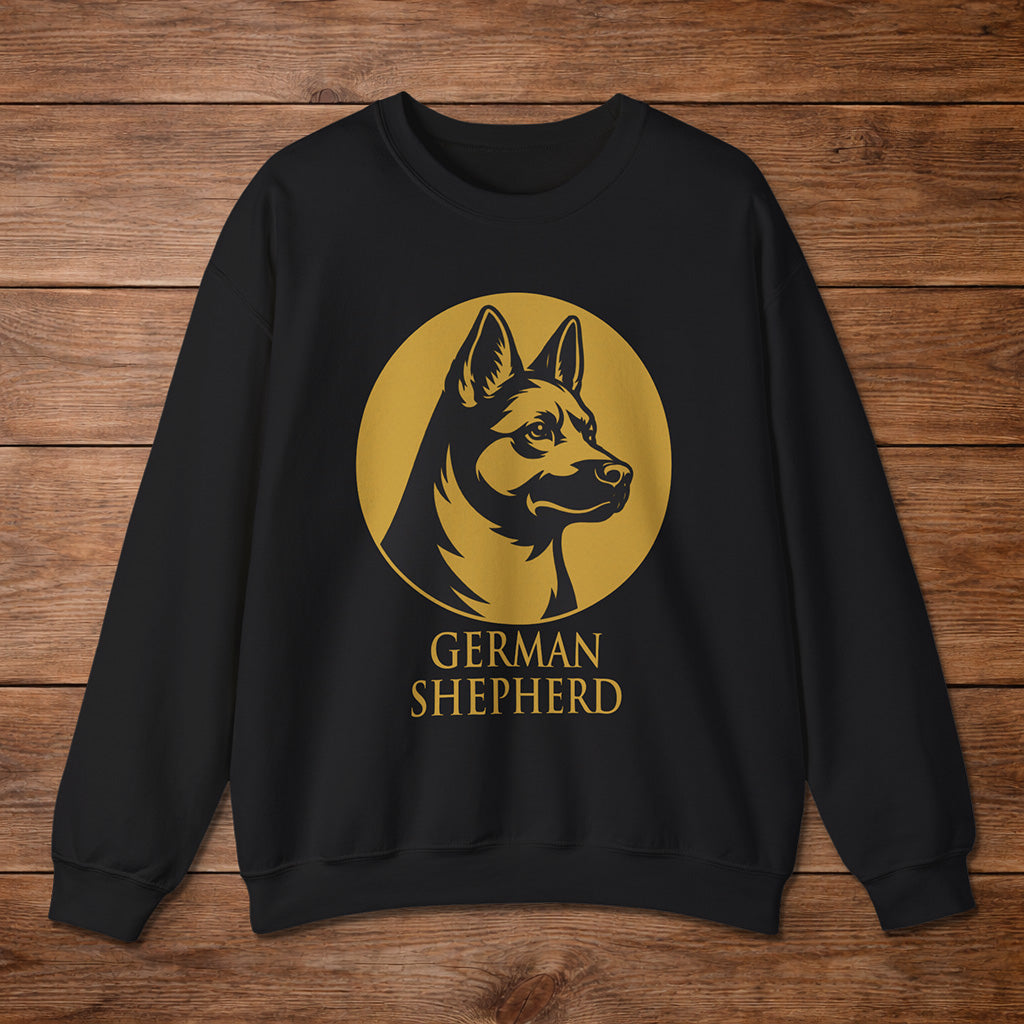 German Shepherd Crewneck — Heritage Medallion