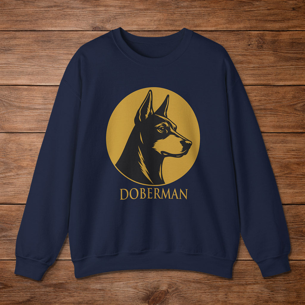 Doberman Crewneck — Heritage Medallion