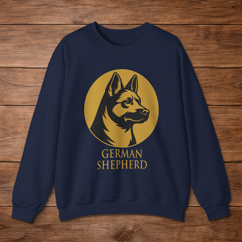German Shepherd Crewneck — Heritage Medallion
