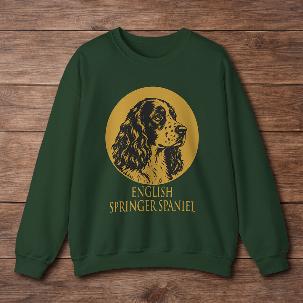 English Springer Spaniel Crewneck - Heritage Medallion