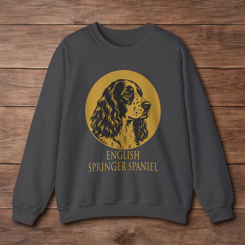 English Springer Spaniel Crewneck - Heritage Medallion