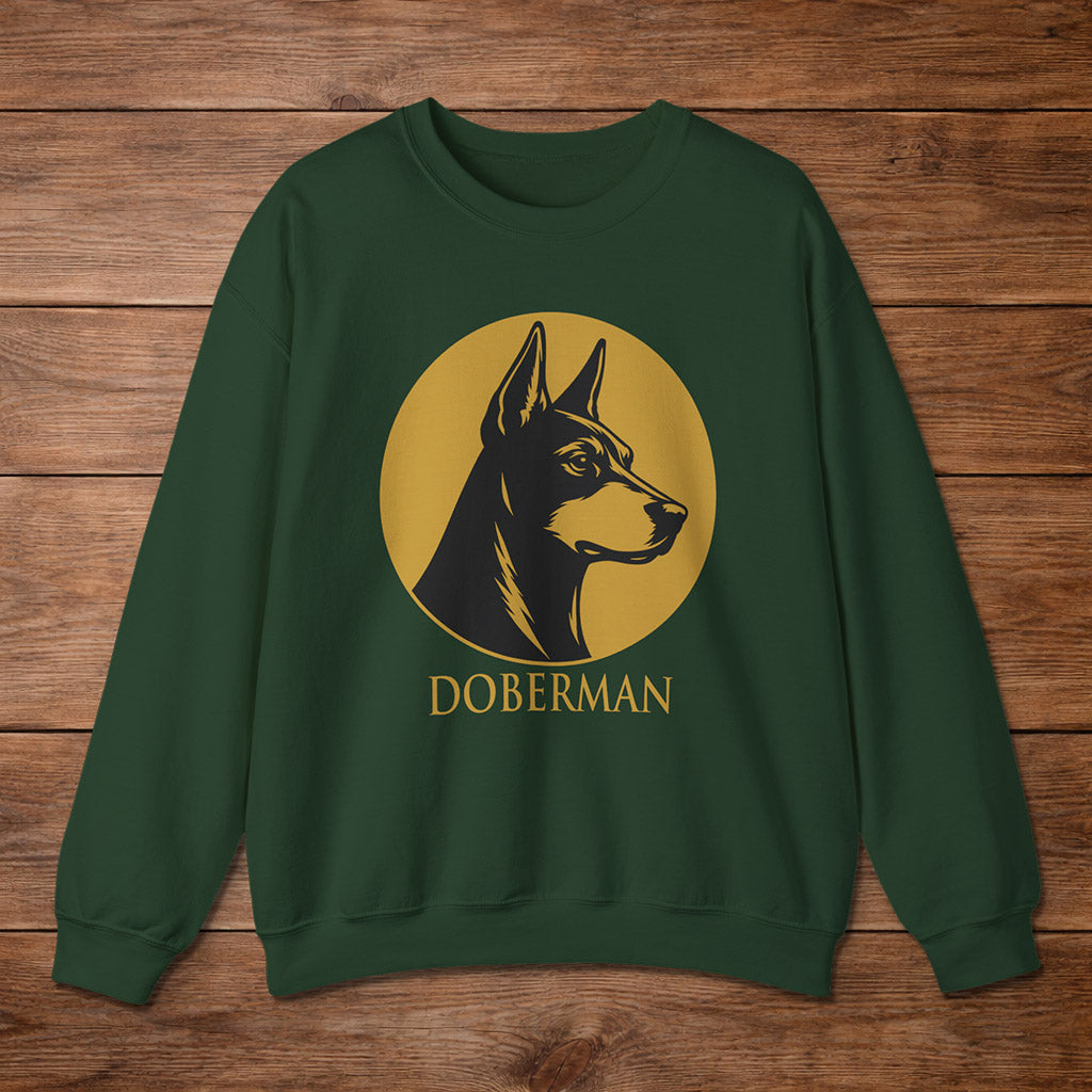 Doberman Crewneck — Heritage Medallion