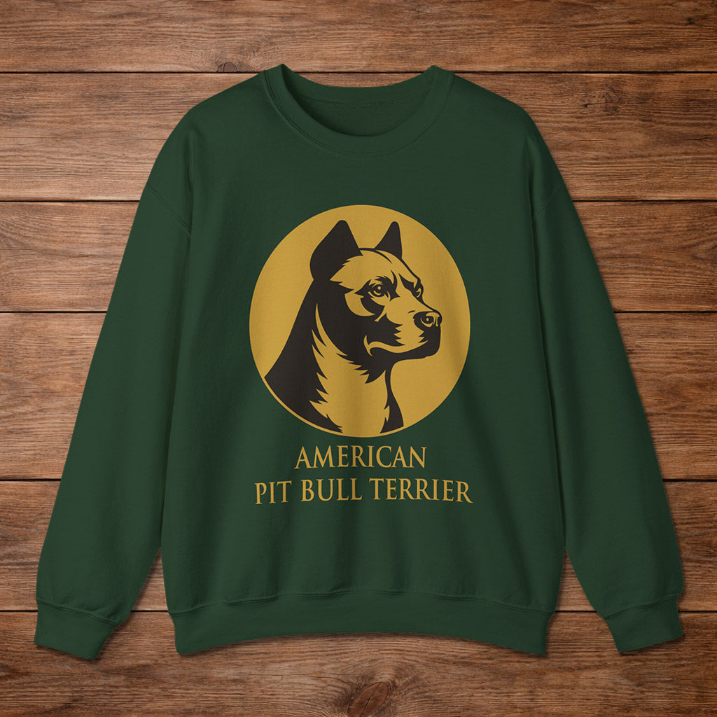 American Pit Bull Terrier Crewneck — Heritage Medallion