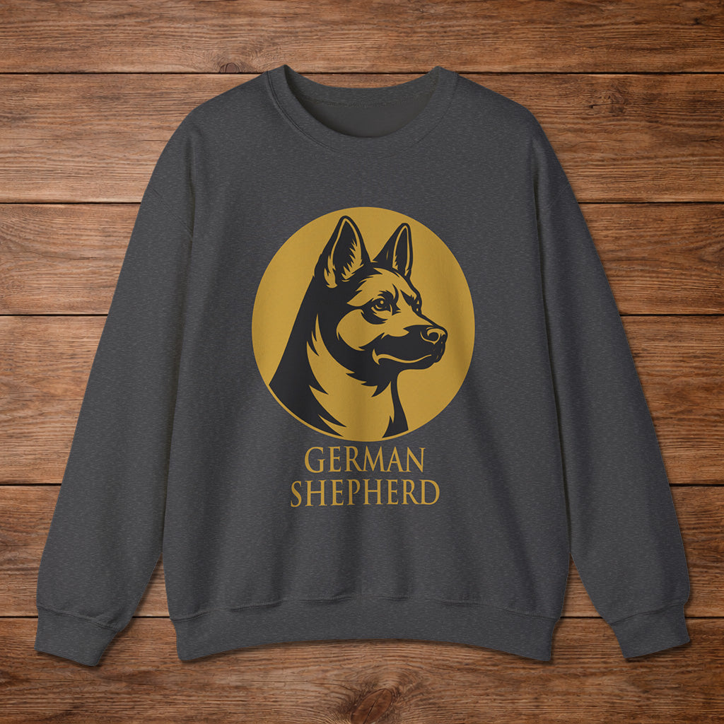 German Shepherd Crewneck — Heritage Medallion