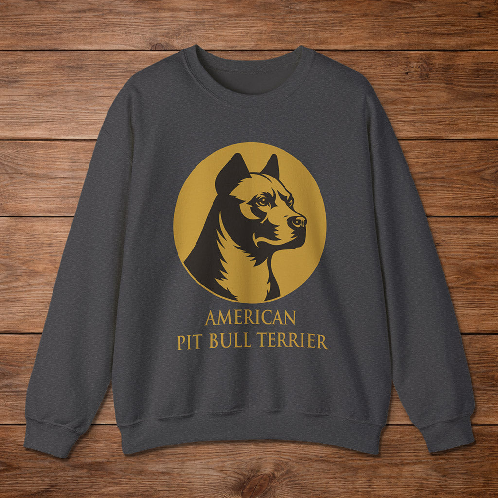 American Pit Bull Terrier Crewneck — Heritage Medallion
