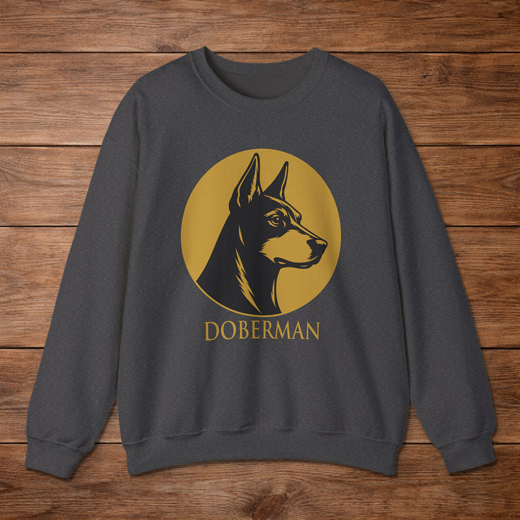 Doberman Crewneck — Heritage Medallion