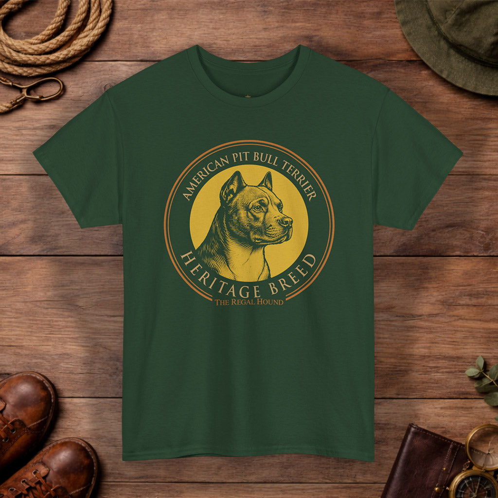American Pit Bull Terrier T-shirt — Heritage Badge Essential